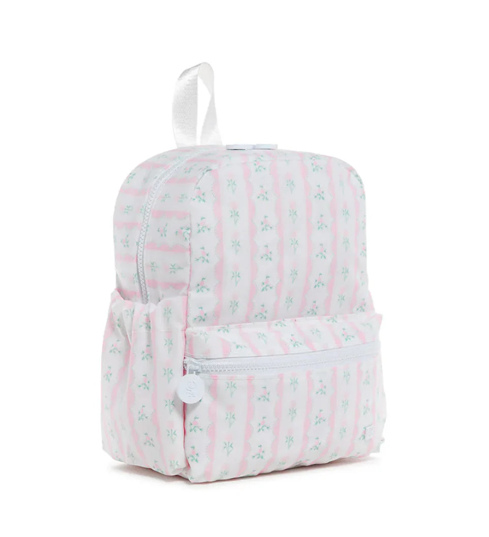 Mini Backer- Ribbon Floral Pink