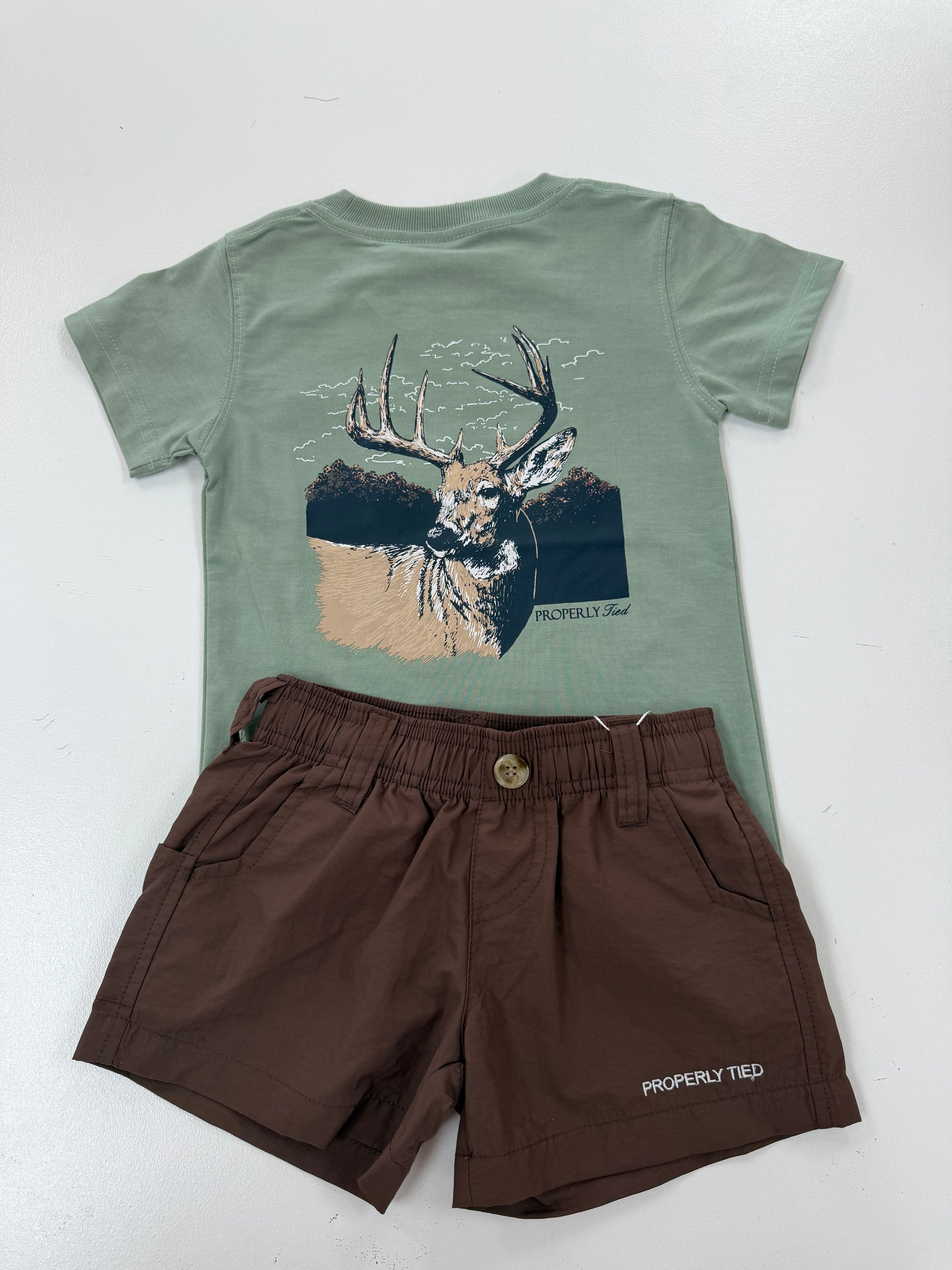 Bark Brown Mallard Shorts