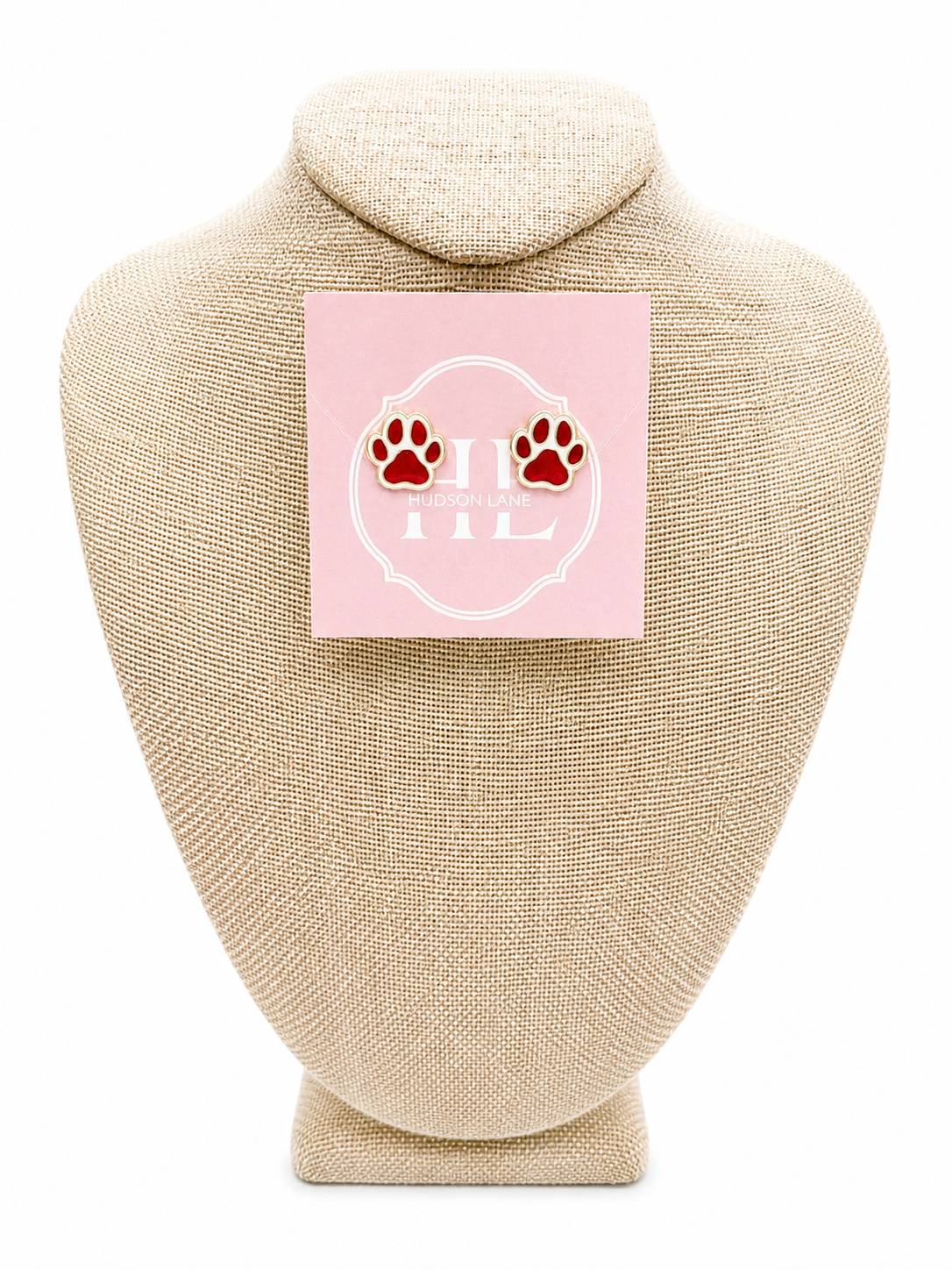 Red Paw Earrings