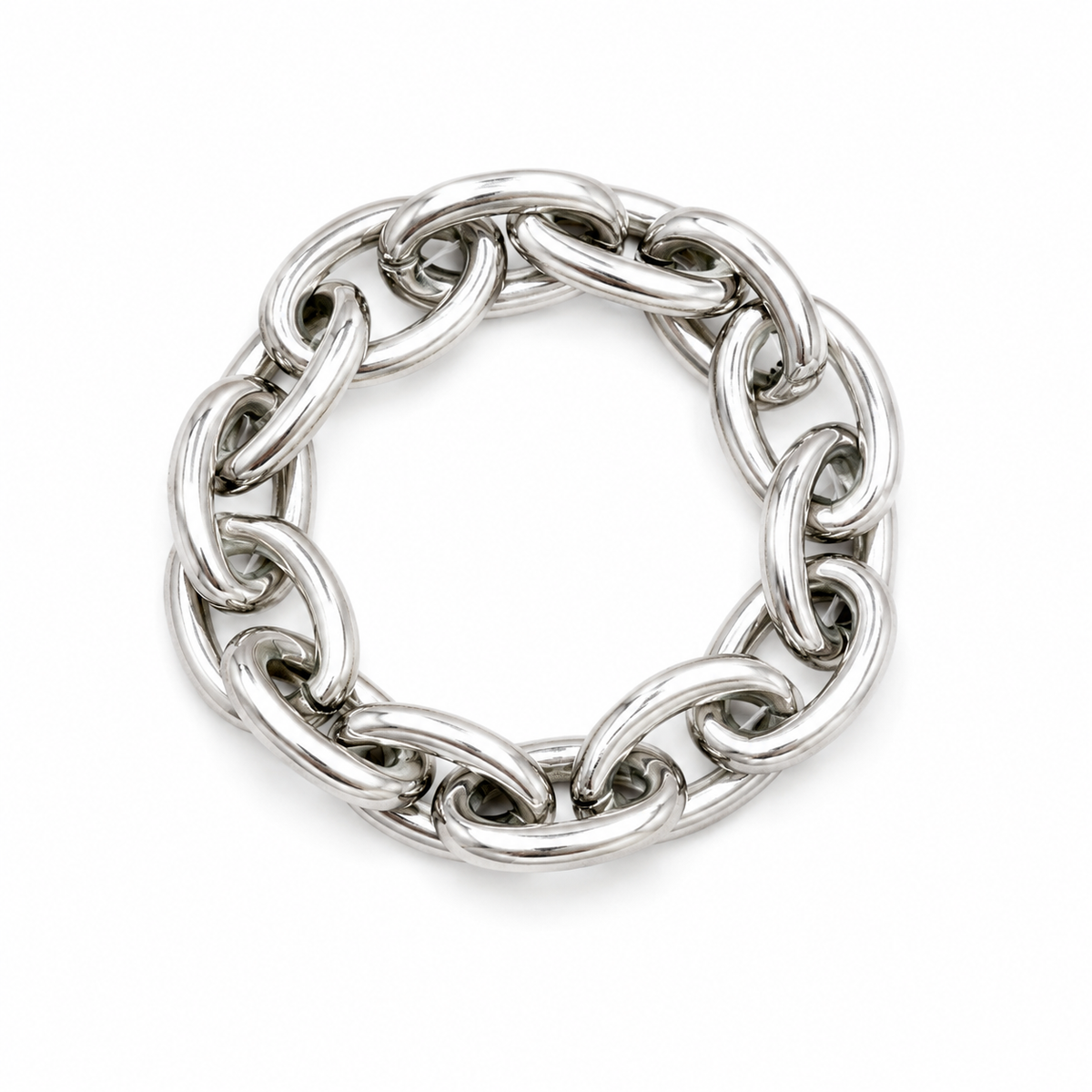 Silver Chain Stretch Bracelet