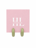 Olive Chunky Hoops