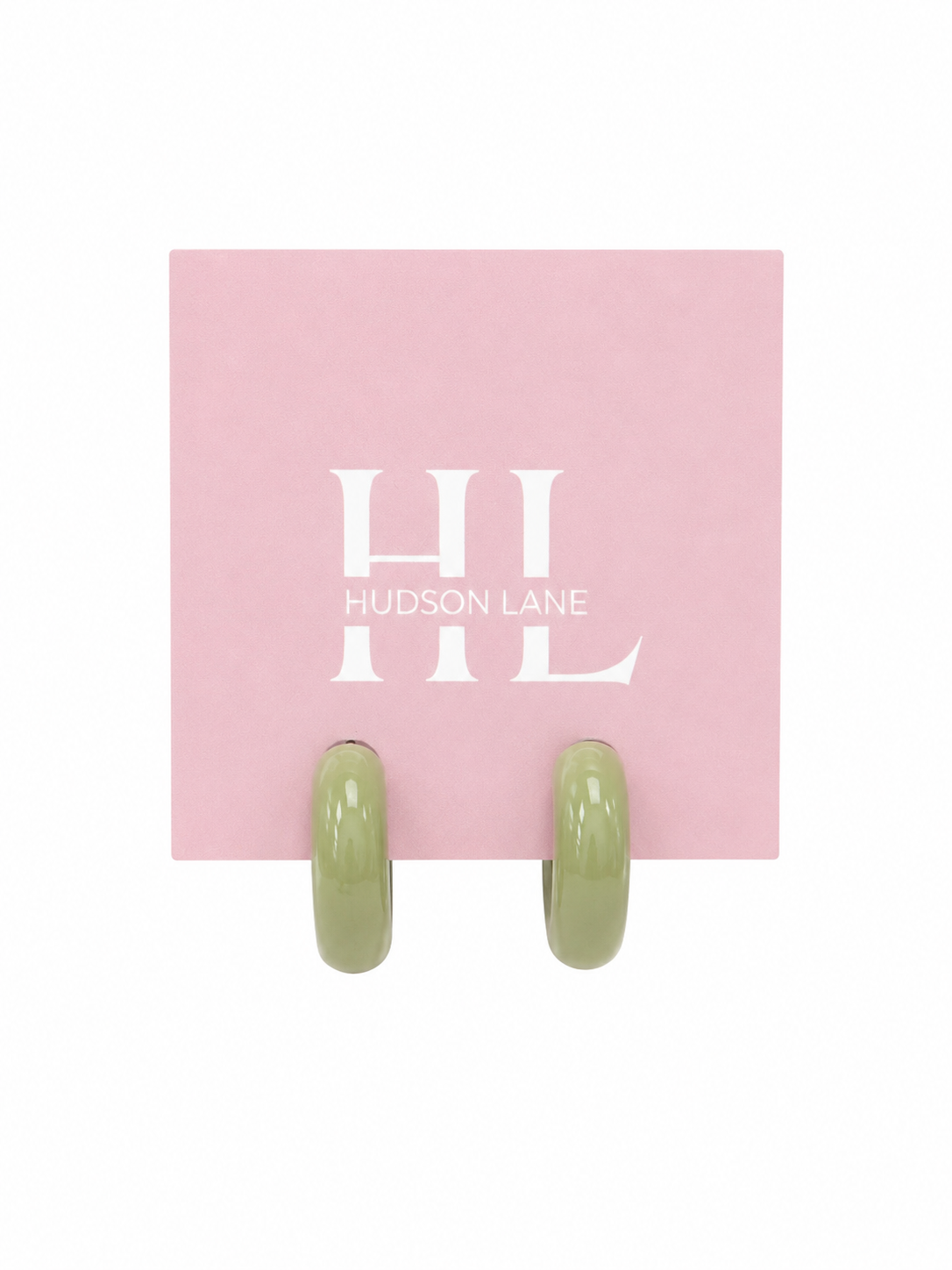 Olive Chunky Hoops