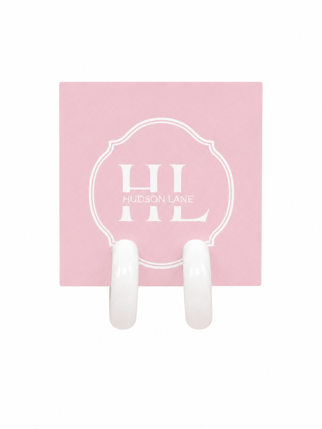 White Thick Hoops