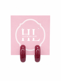 Burgundy Chunky Hoops