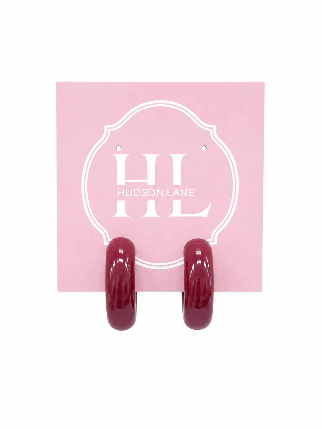 Burgundy Chunky Hoops