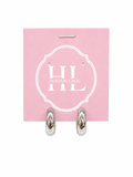 Silver Thick Hoops