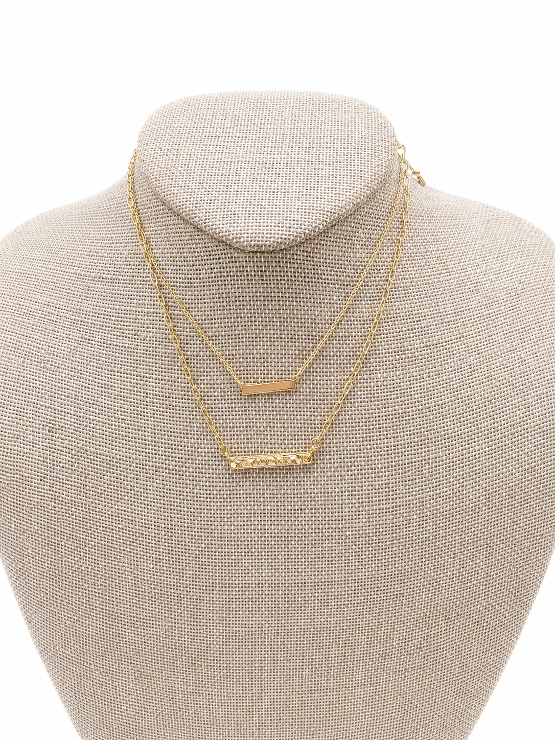 Two Bar Layered Necklace
