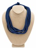 Navy 8 Layer Rope Necklace