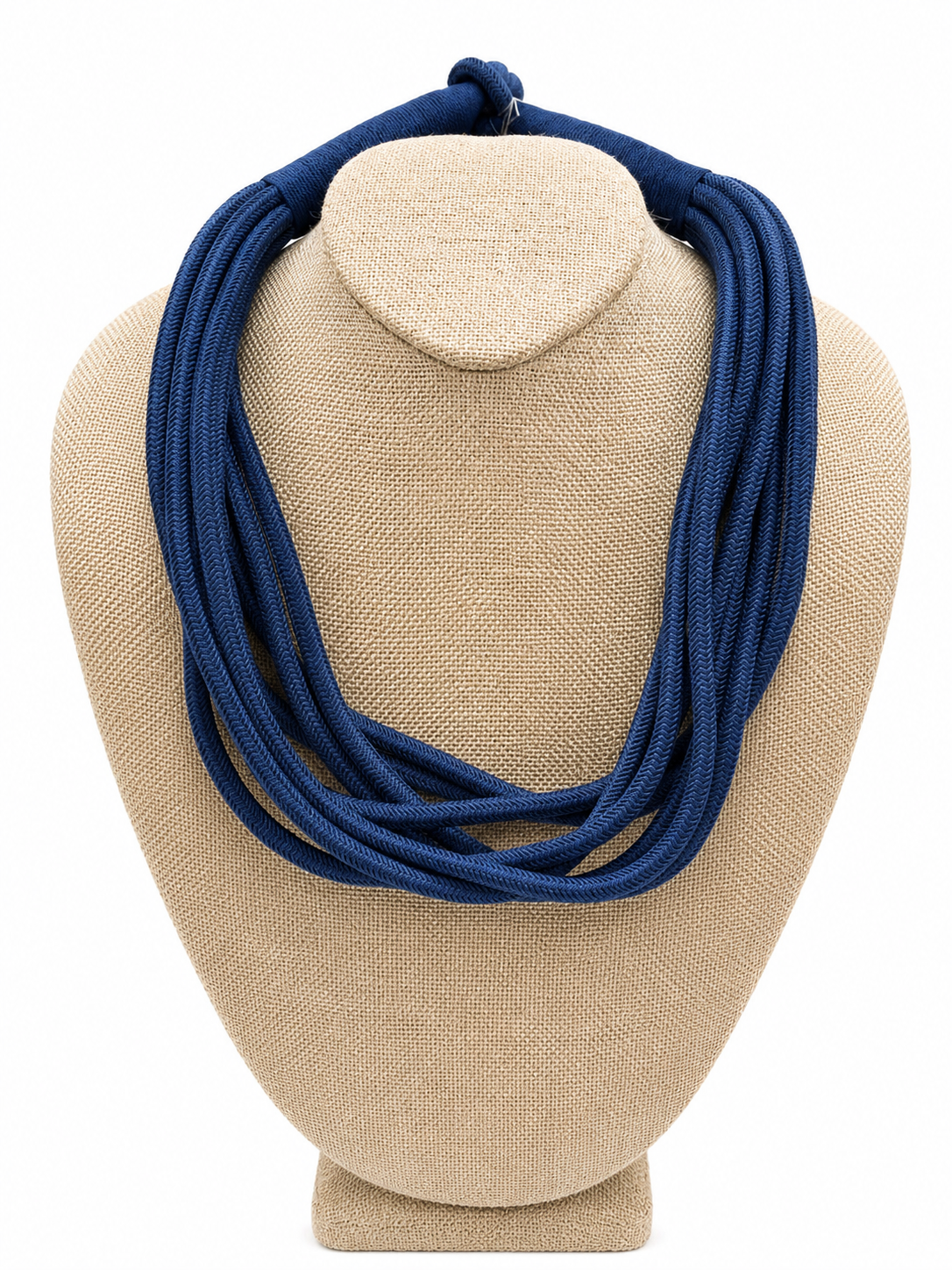Navy 8 Layer Rope Necklace