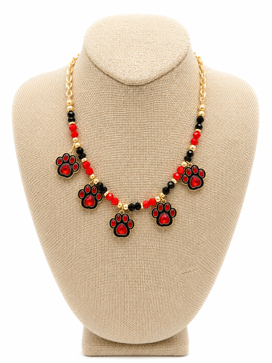 Game-day Paw Necklace