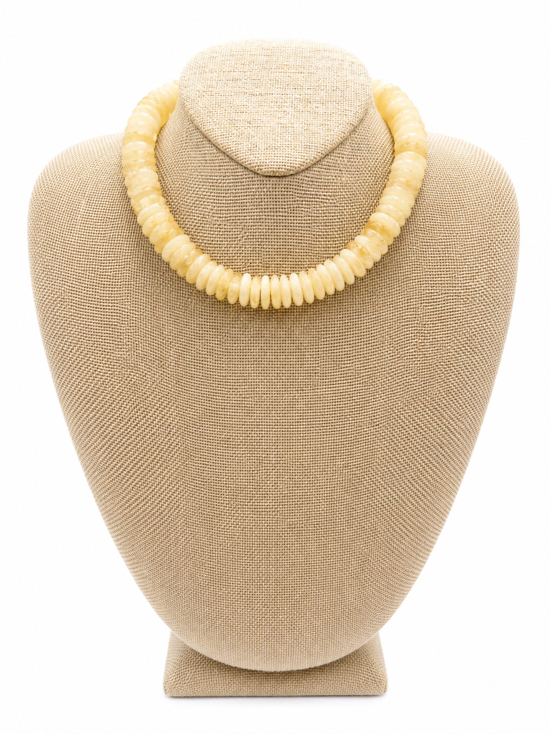Ivory Disk Bead Necklace