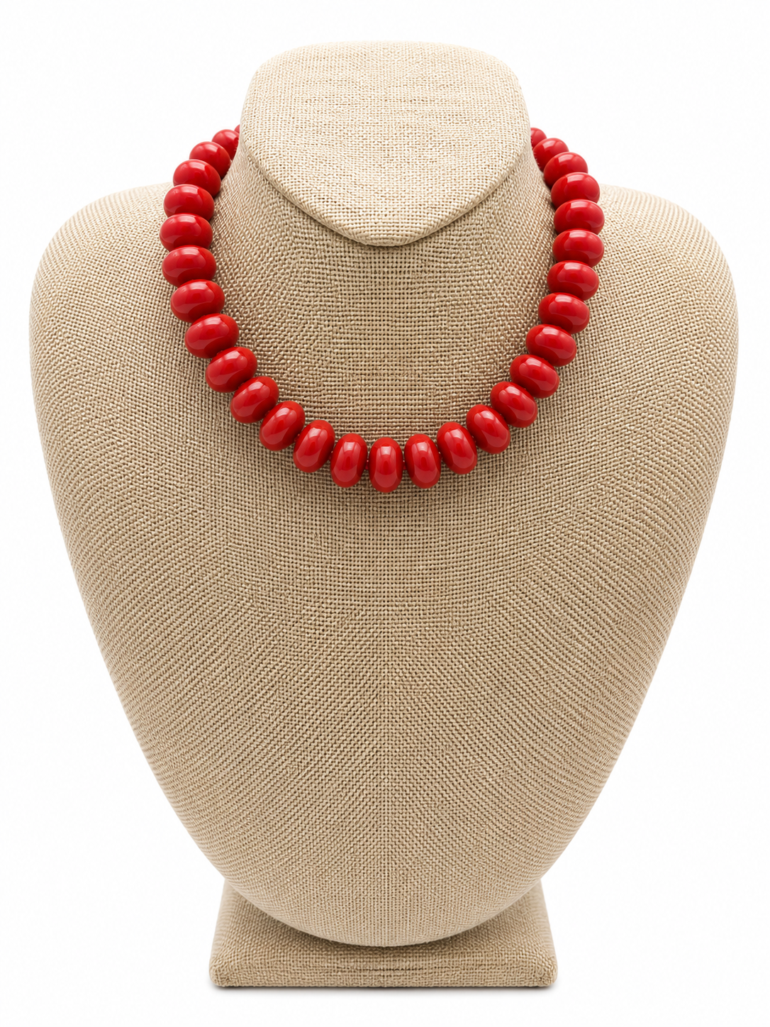 Red/Gold Bead Necklace