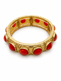 Red Round Stone Bracelet