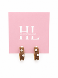 Brown/Cream Earrings