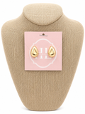 Flat Teardrop Earrings