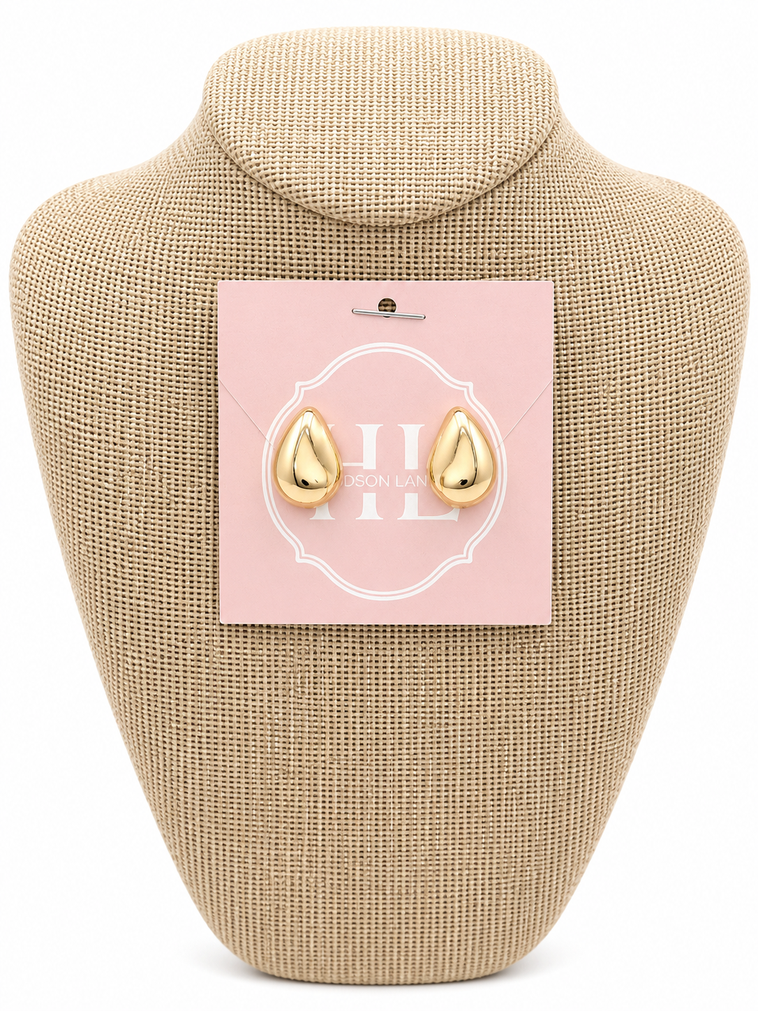 Flat Teardrop Earrings