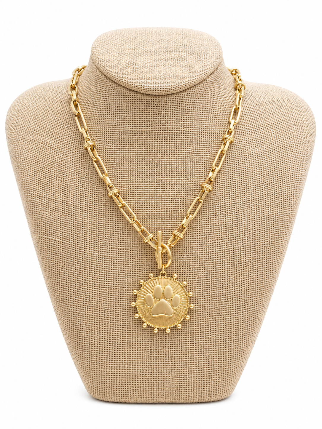 Golden Paws Link Necklace