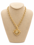Bulldog Chain Link Necklace
