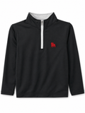 Black (Bulldog) 1/4 Zip Pullover