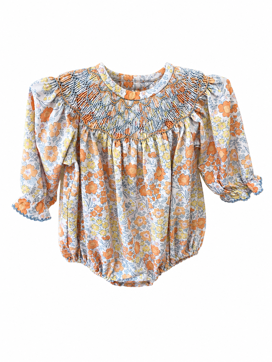 Autumn Breeze Smocked Geo Bubble