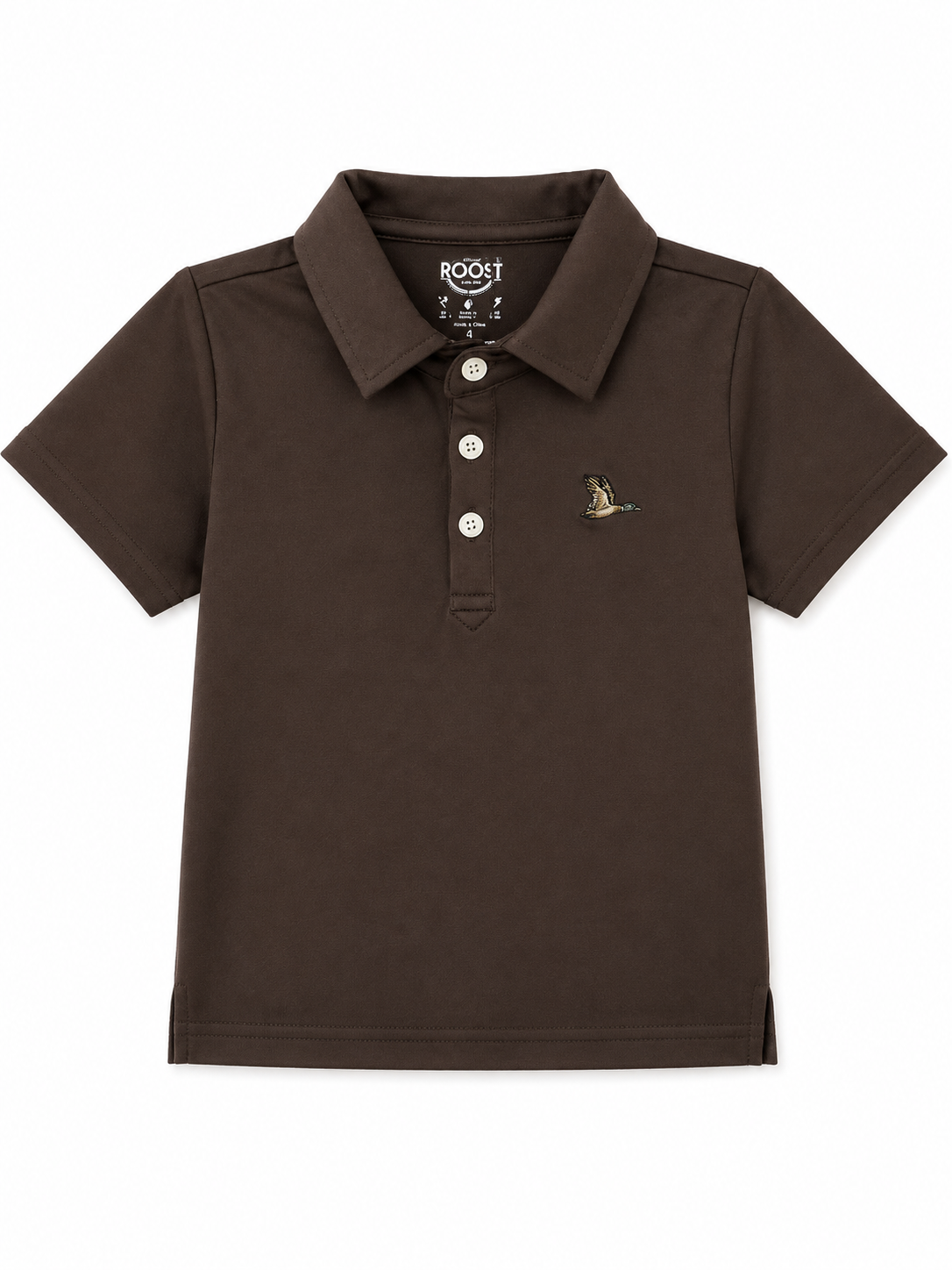 Brown Rooster Solid Polo