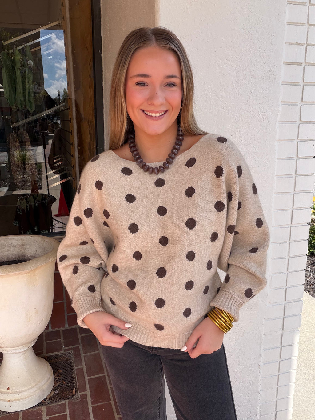 Cozy Dot Sweater