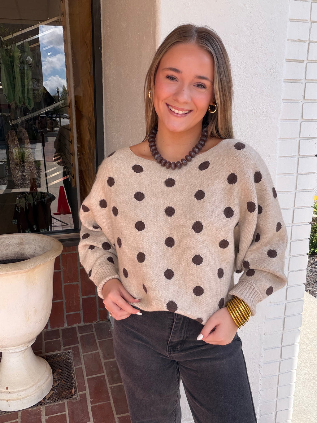 Cozy Dot Sweater
