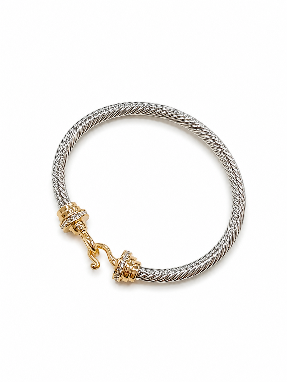 Two tone Cable Bracelet