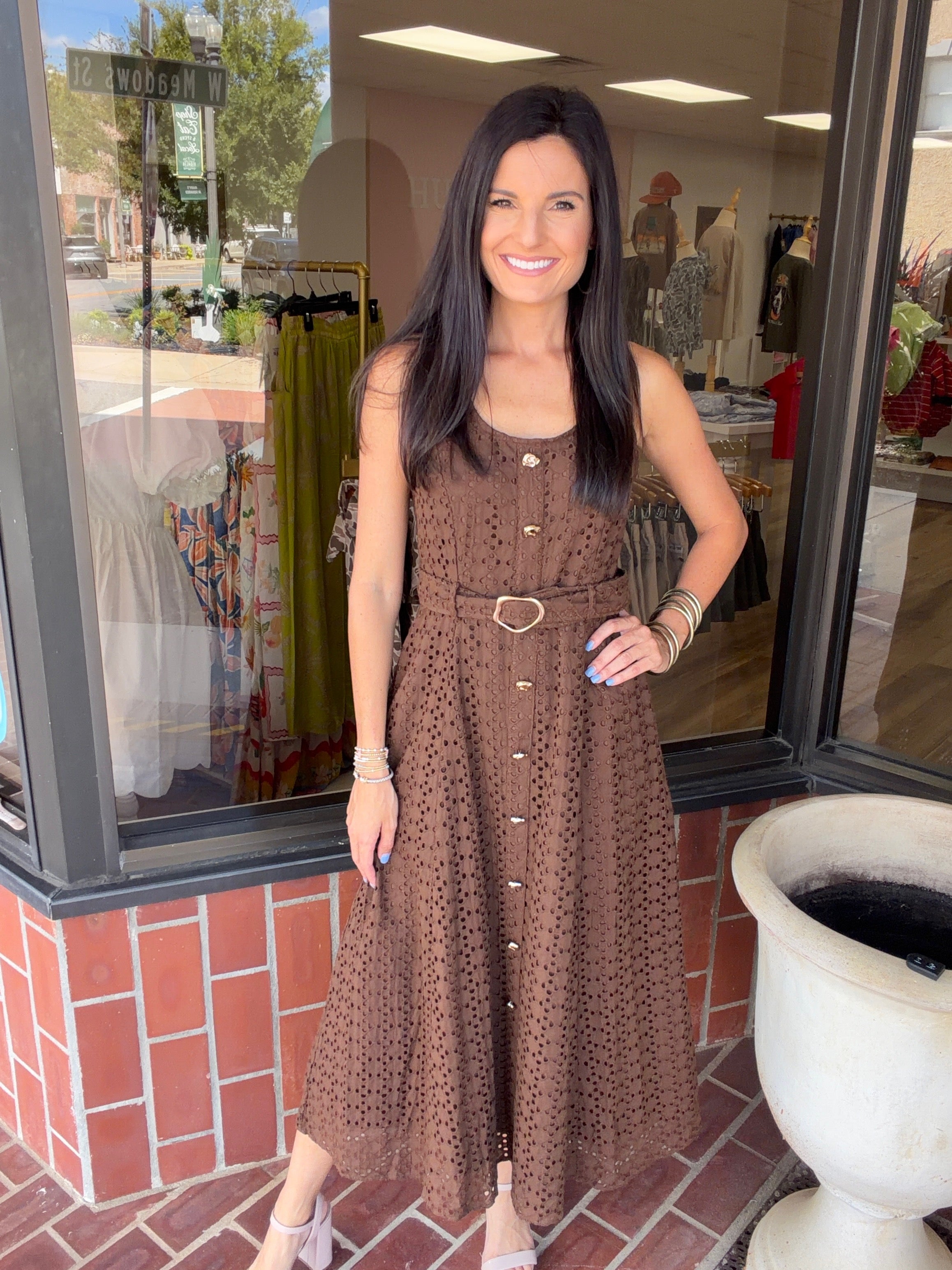 Espresso Elegance Dress