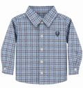 Boys Button Down - Blue Plaid