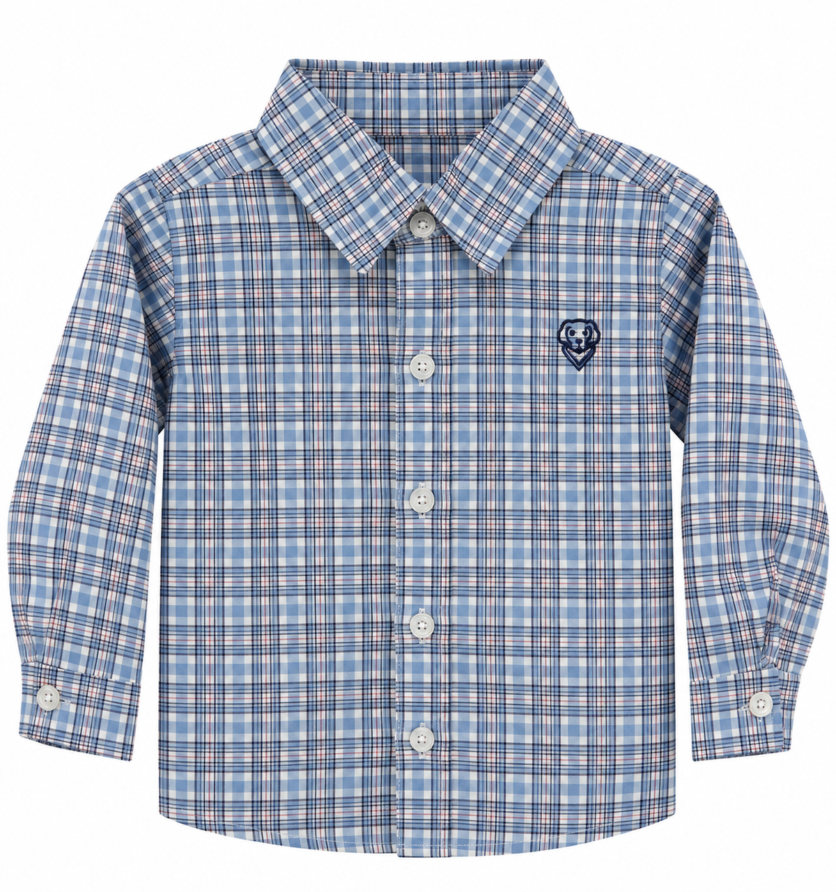 Boys Button Down - Blue Plaid