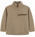 1/4 Zip Pullover - Tan