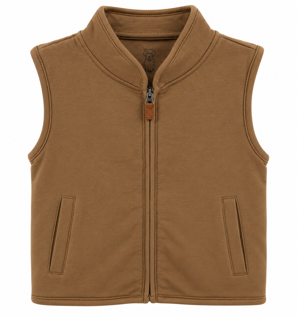 Boys Vest - Brown