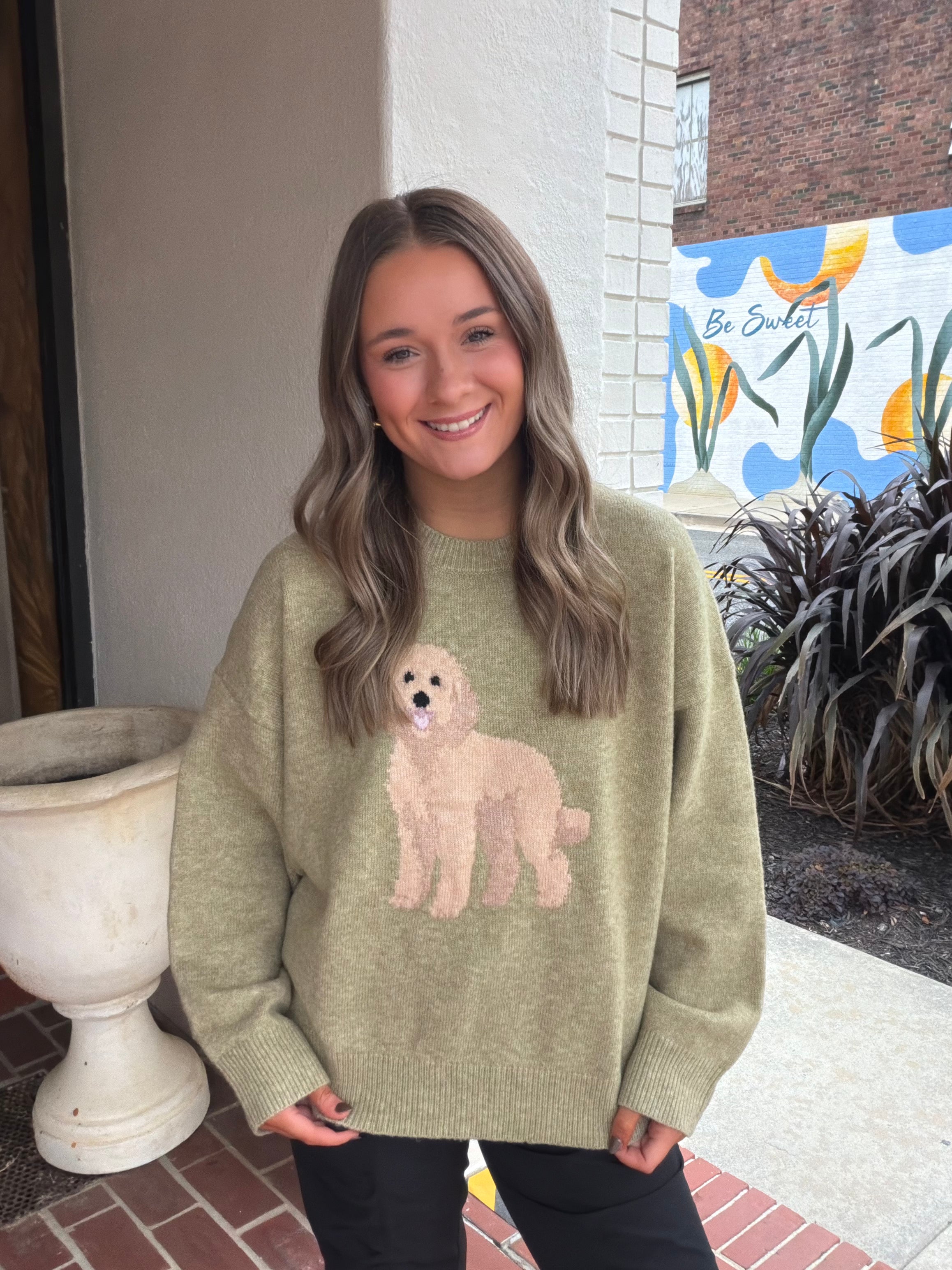 The Olive Pup Sweater