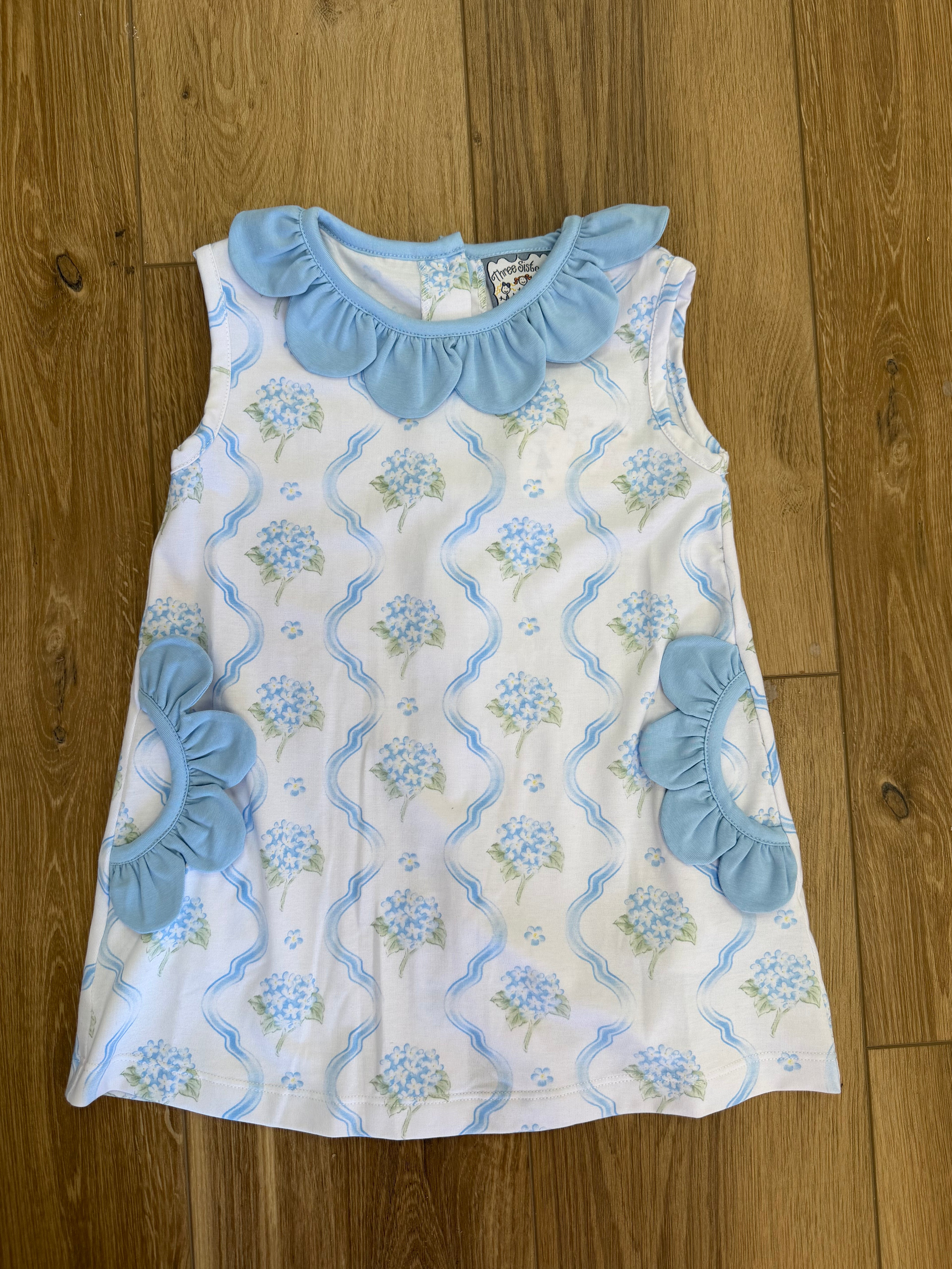 Blue Hydrangea Dress