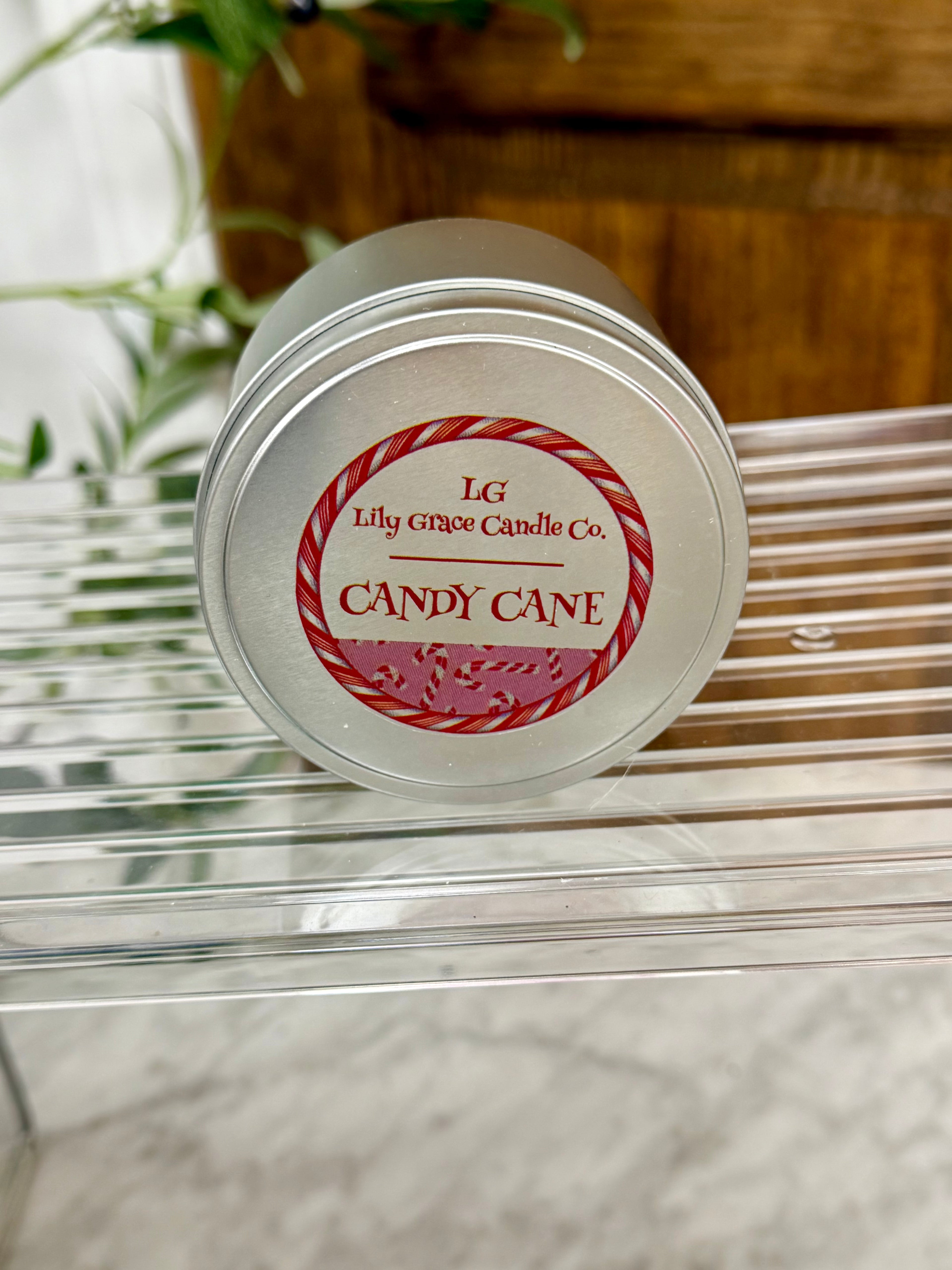 Candy Cane 8 oz Soy Candle