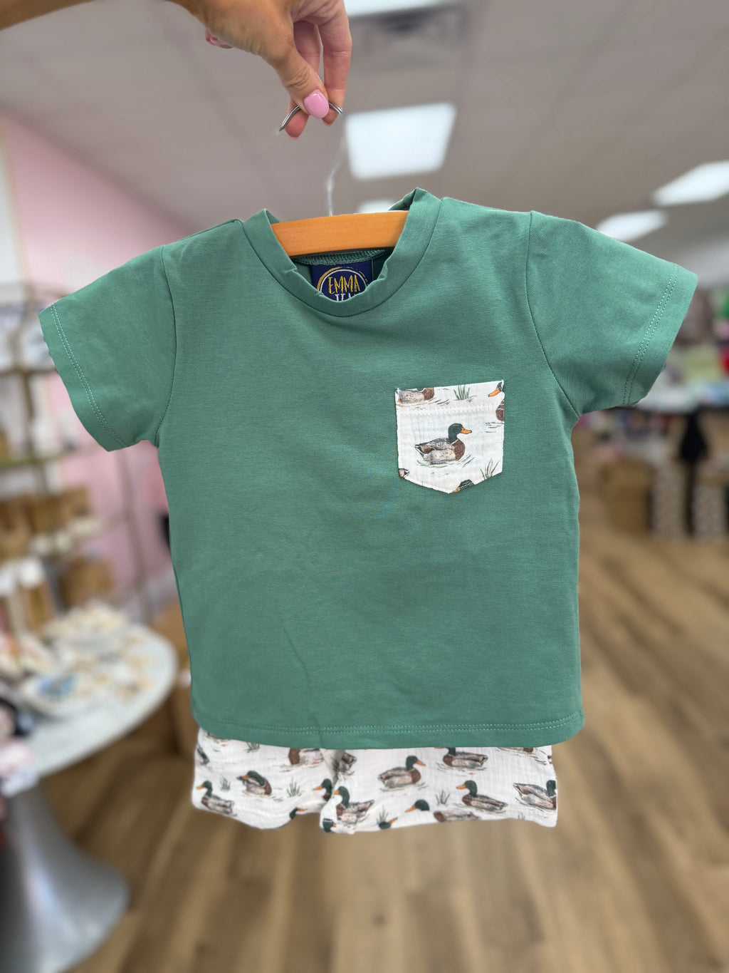 Mallard Duck Shorts Set