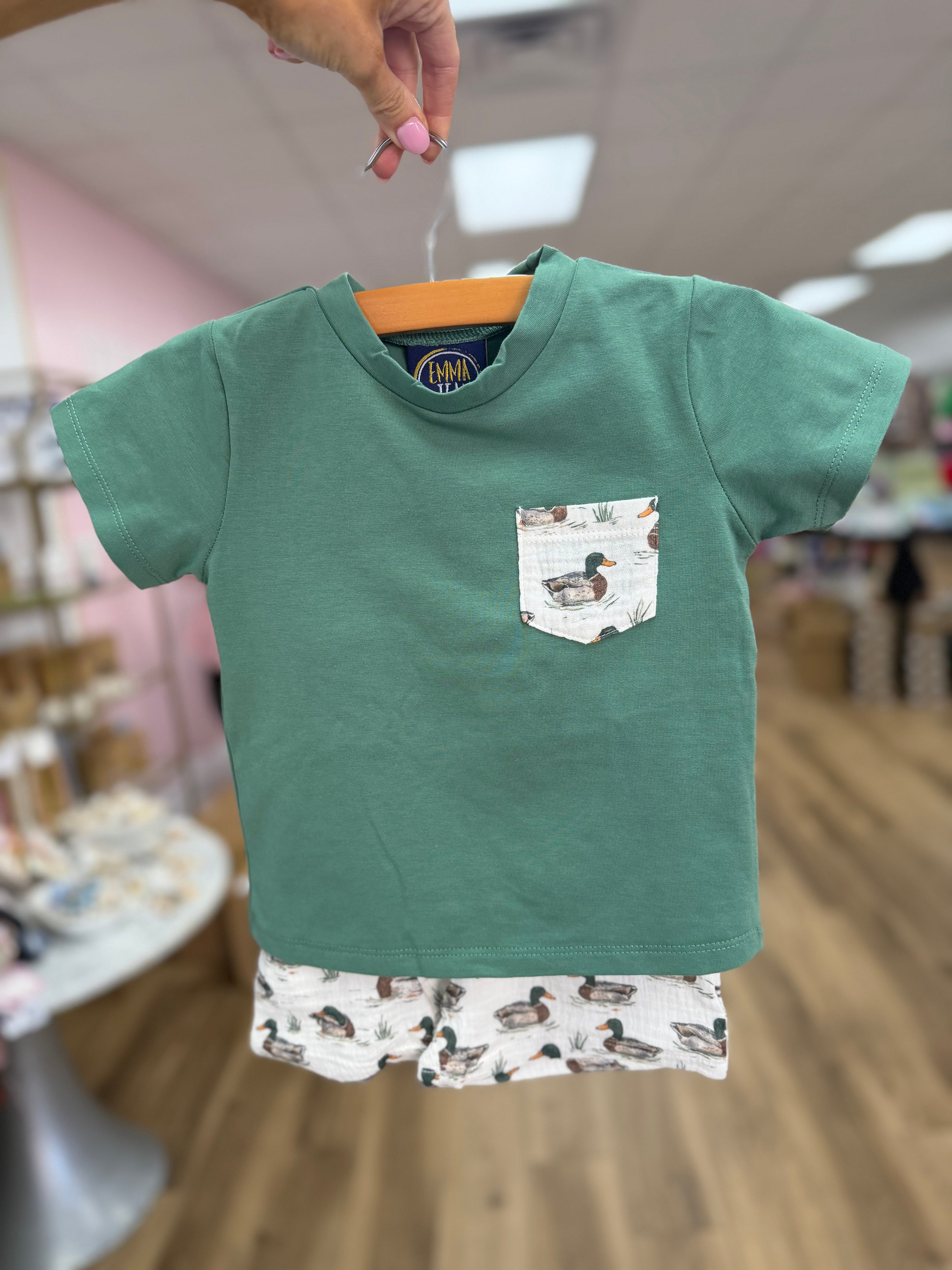 Mallard Duck Shorts Set