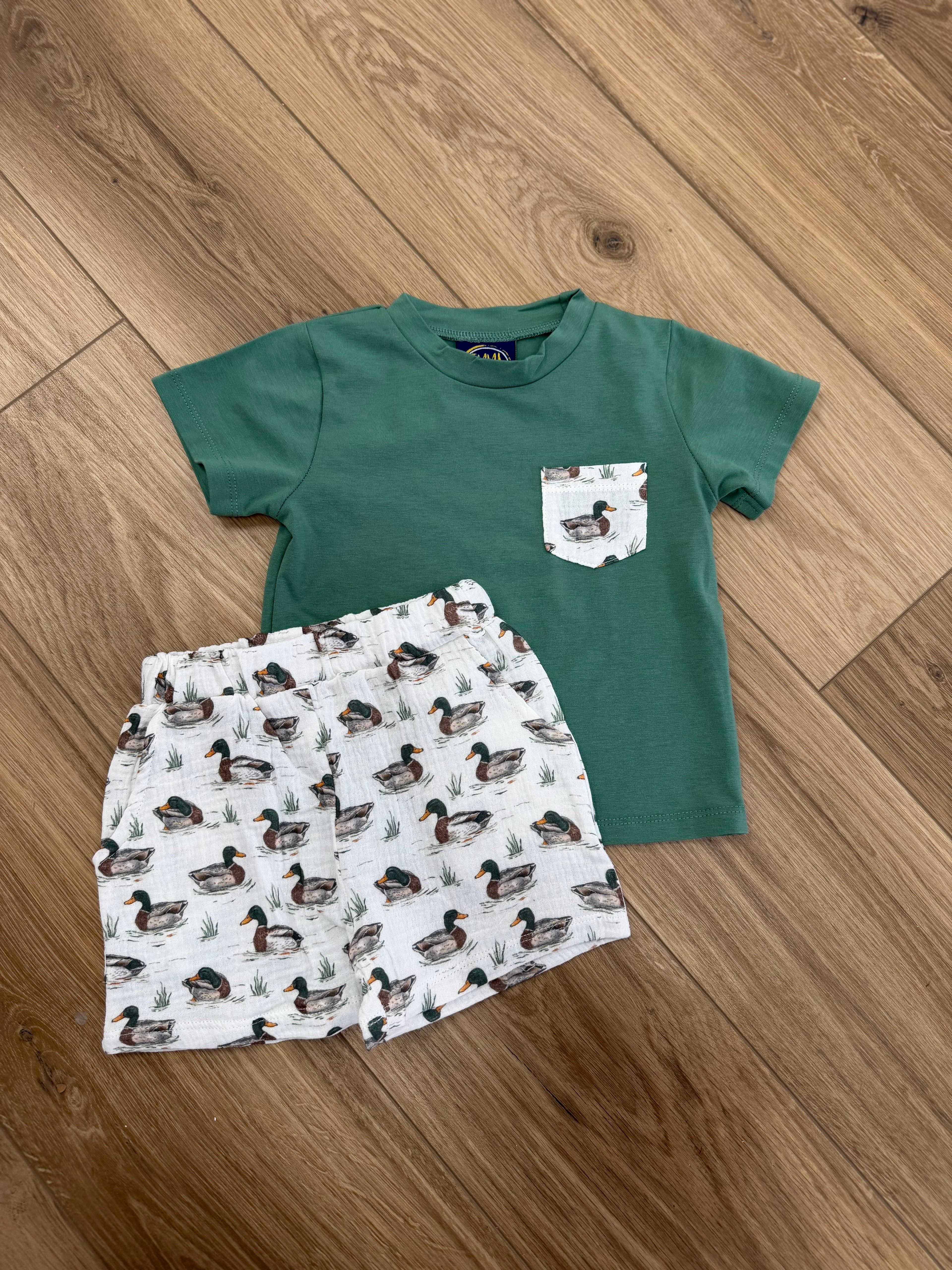 Mallard Duck Shorts Set