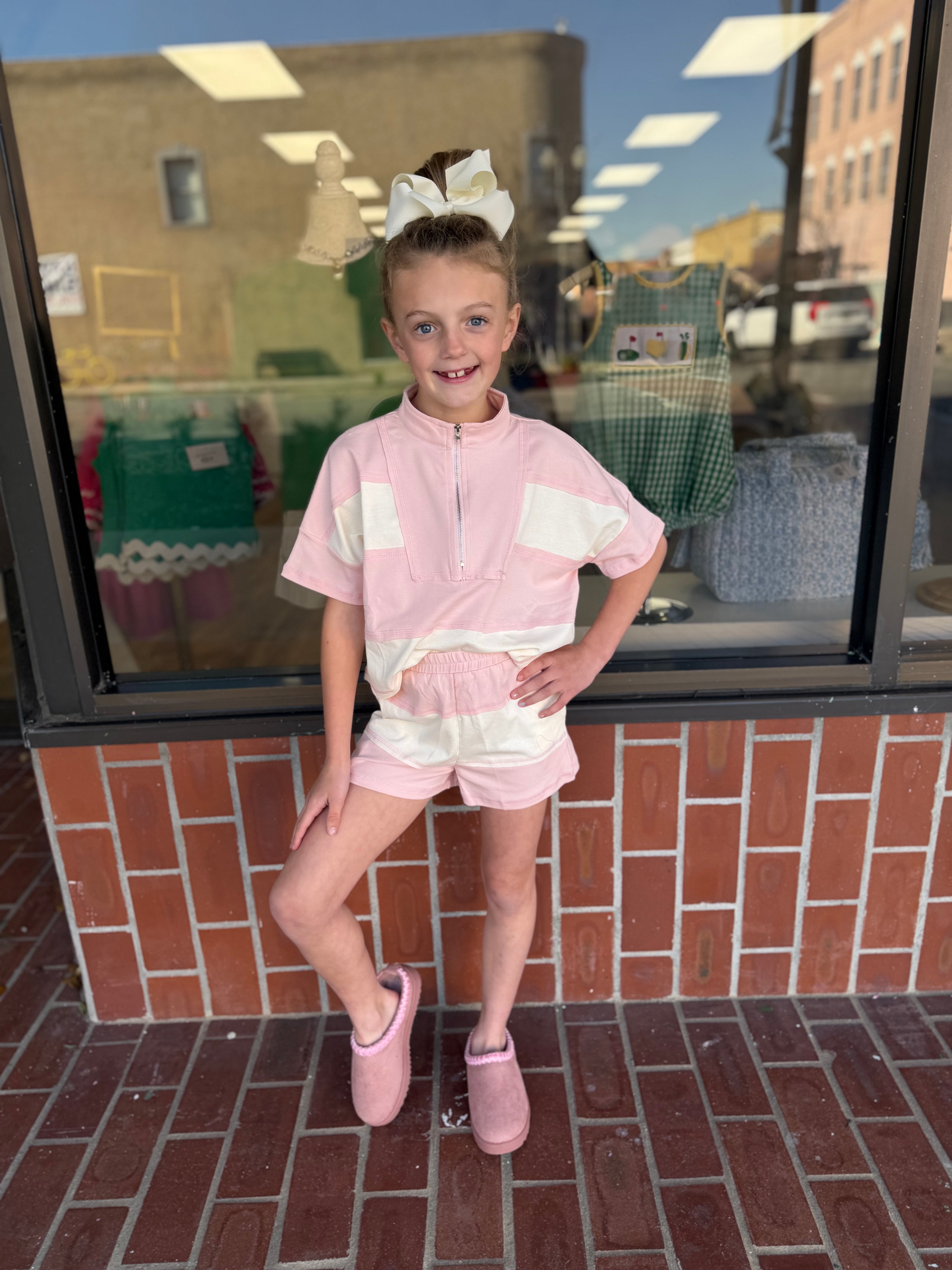 Color Block Striped Set