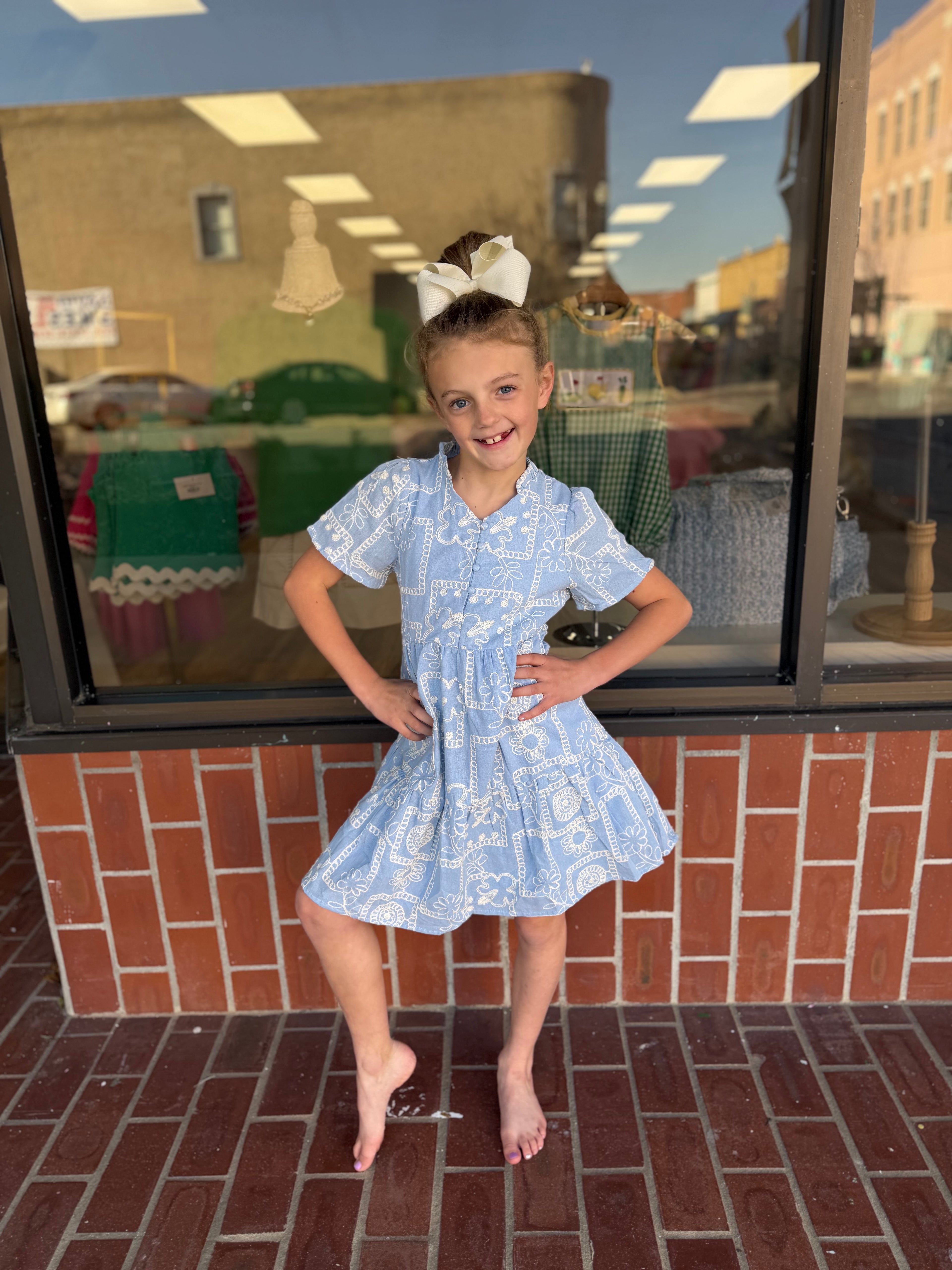 Bluebell and Lace Dress