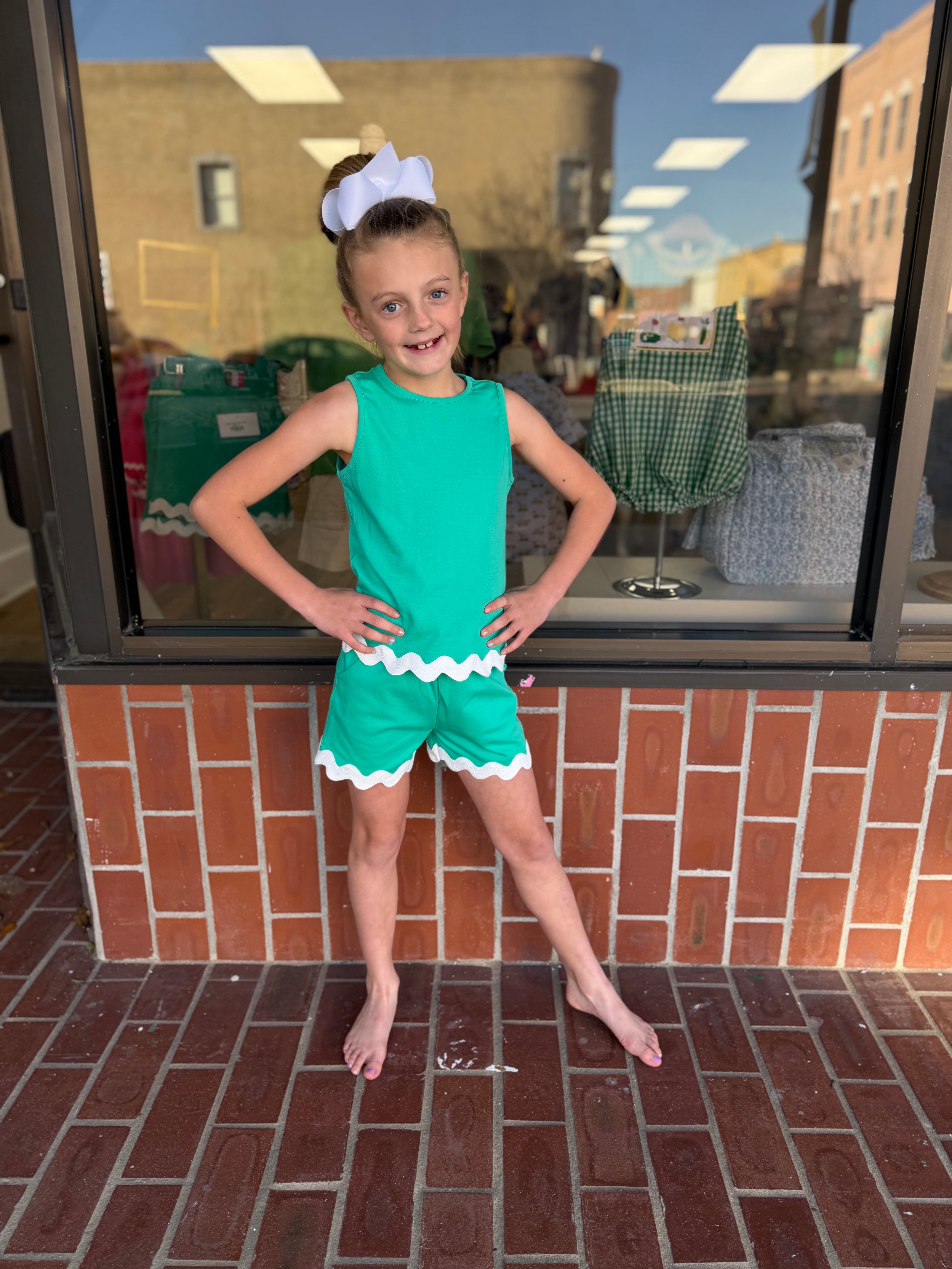 Abigail Shorts Set- Green