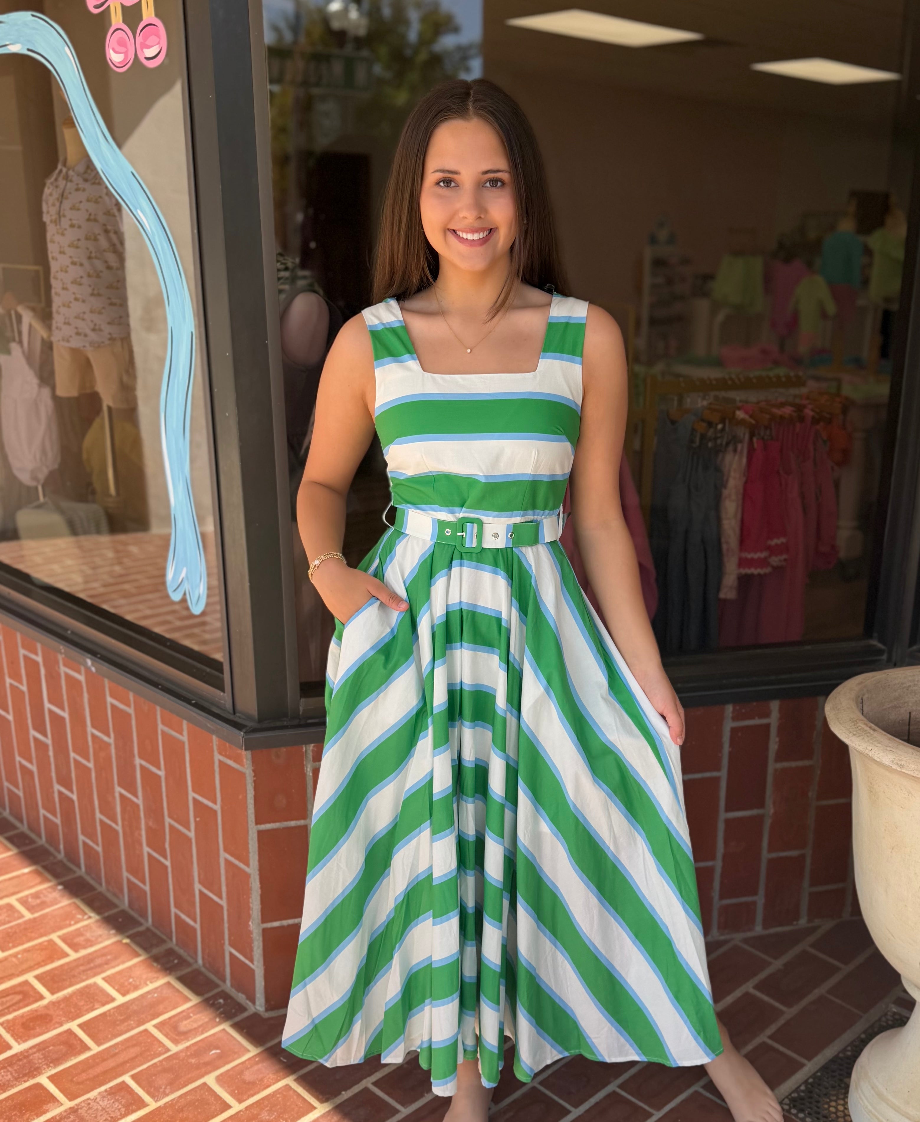 Seaside Breeze Striped Dress