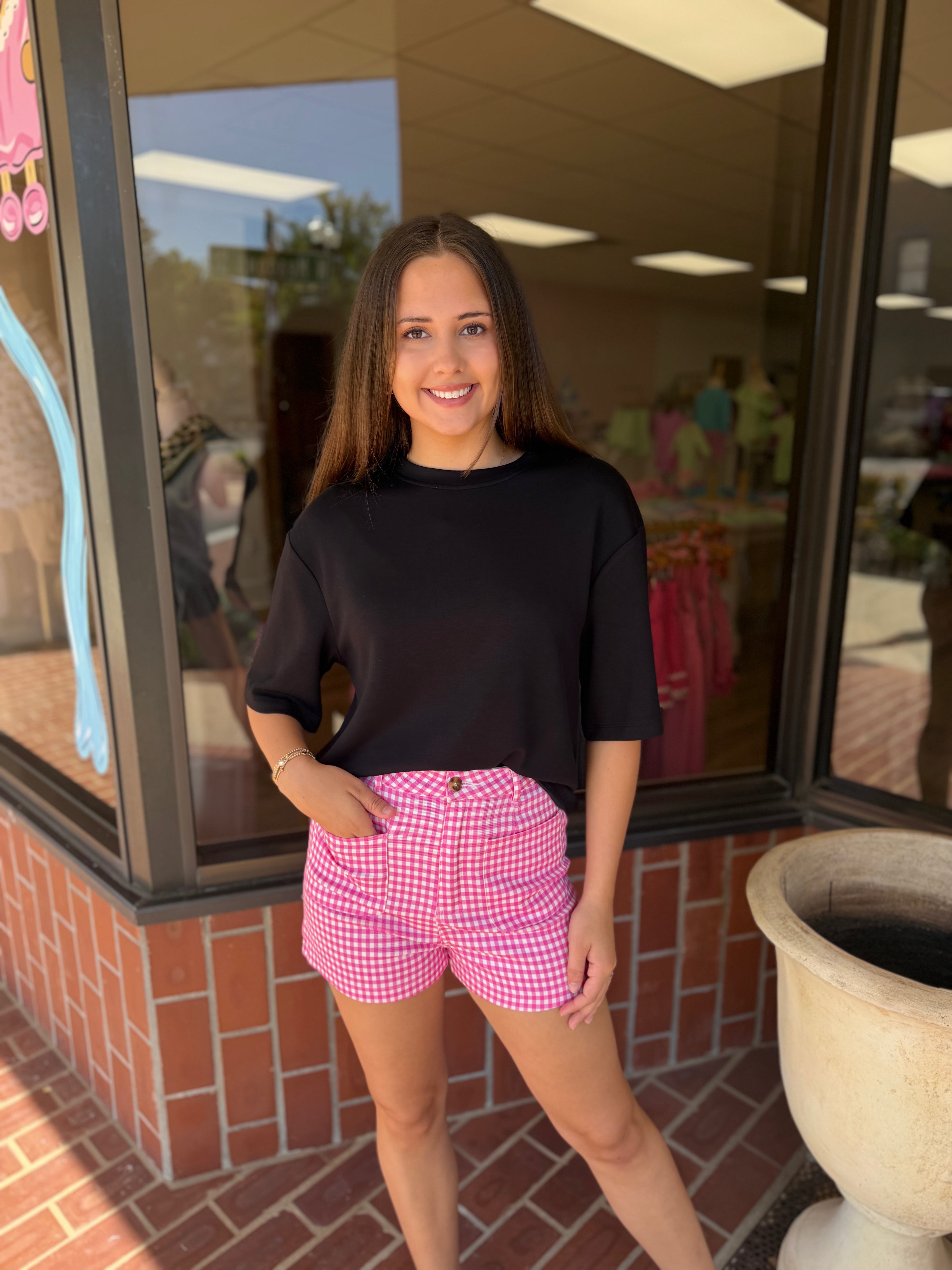 Berry Sweet Gingham Shorts