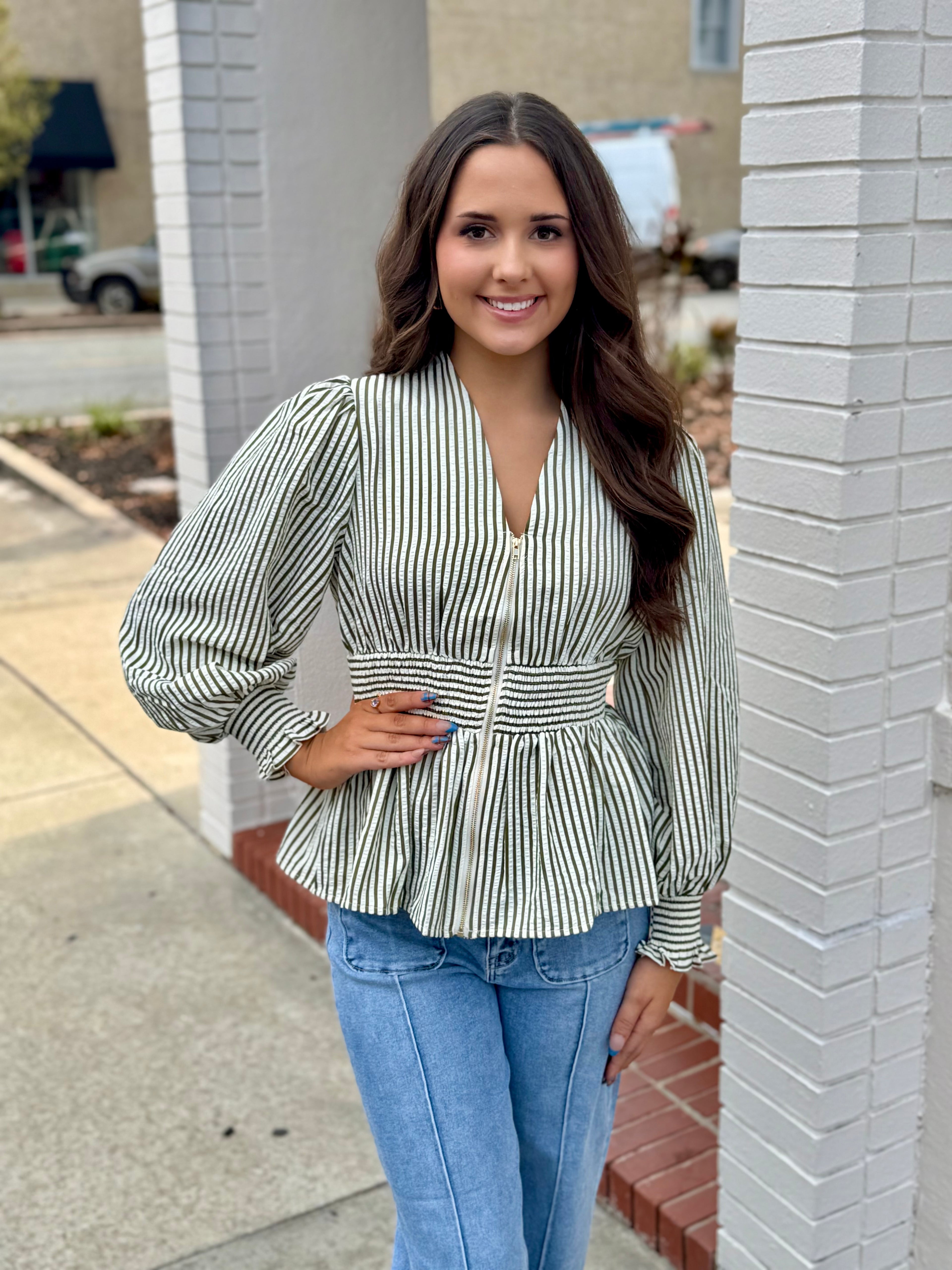 Olivia's Striped Top