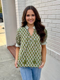 Olive Botanical Top