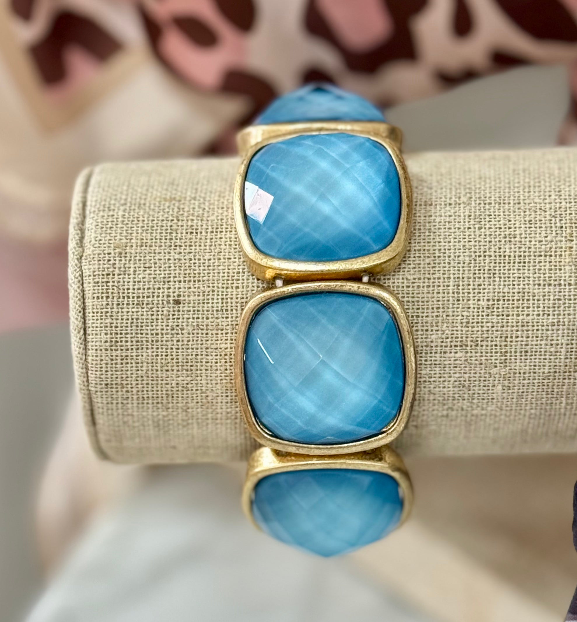 Blue Square Bracelet