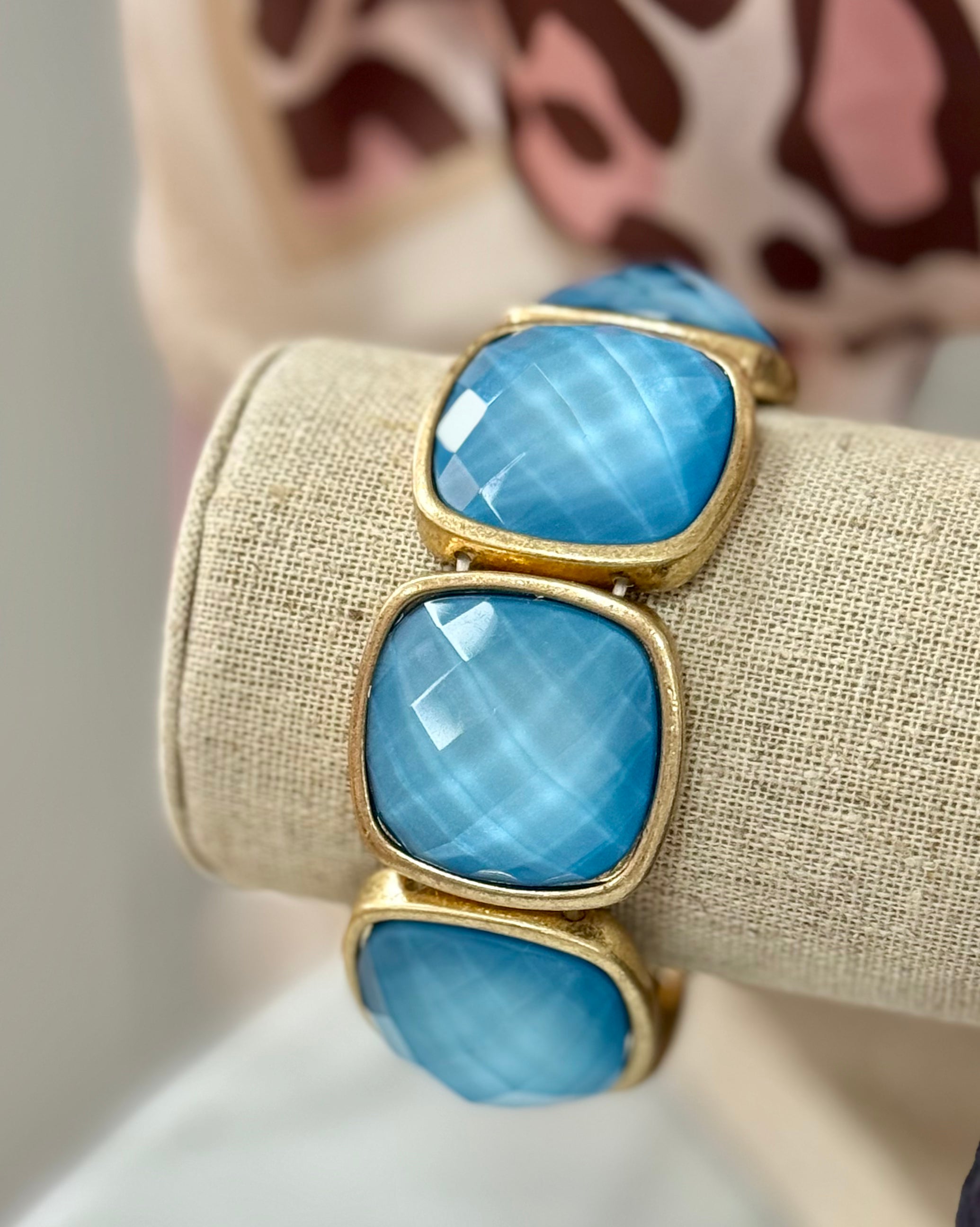 Blue Square Bracelet