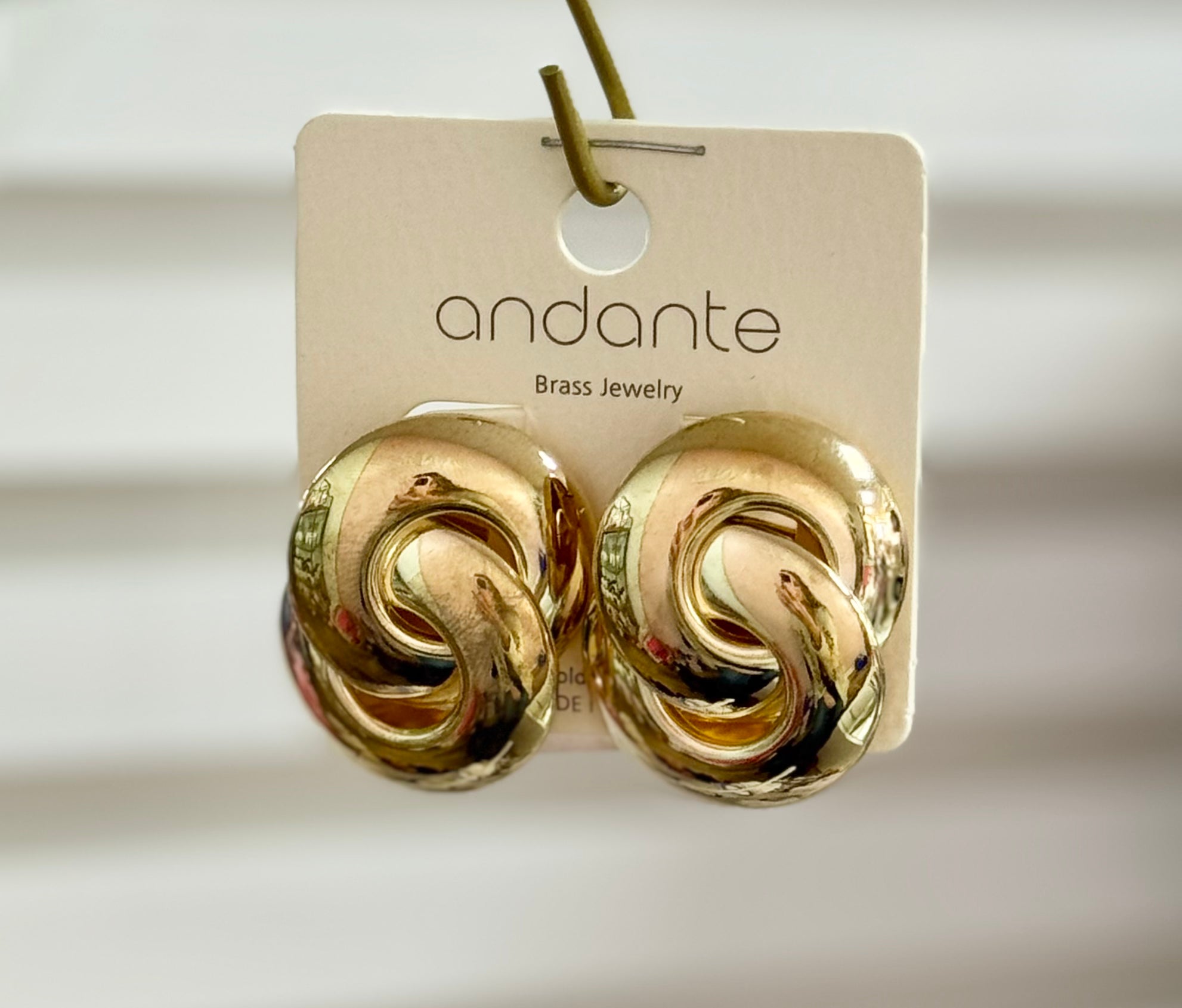 Gold Swirl Earrings