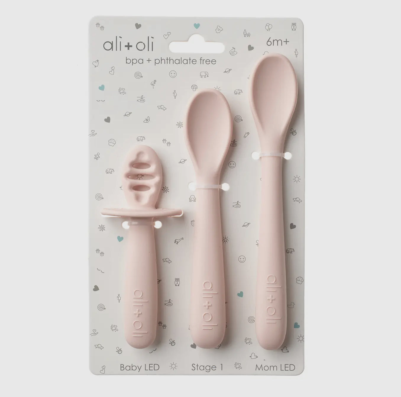 Spoon Set- 6m+ Blush Set